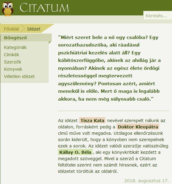 citátum: nem Tisza Kata